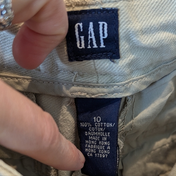 Vintage Y2K Gap Cargo Khakis Beige Size 10 - Picture 3 of 4